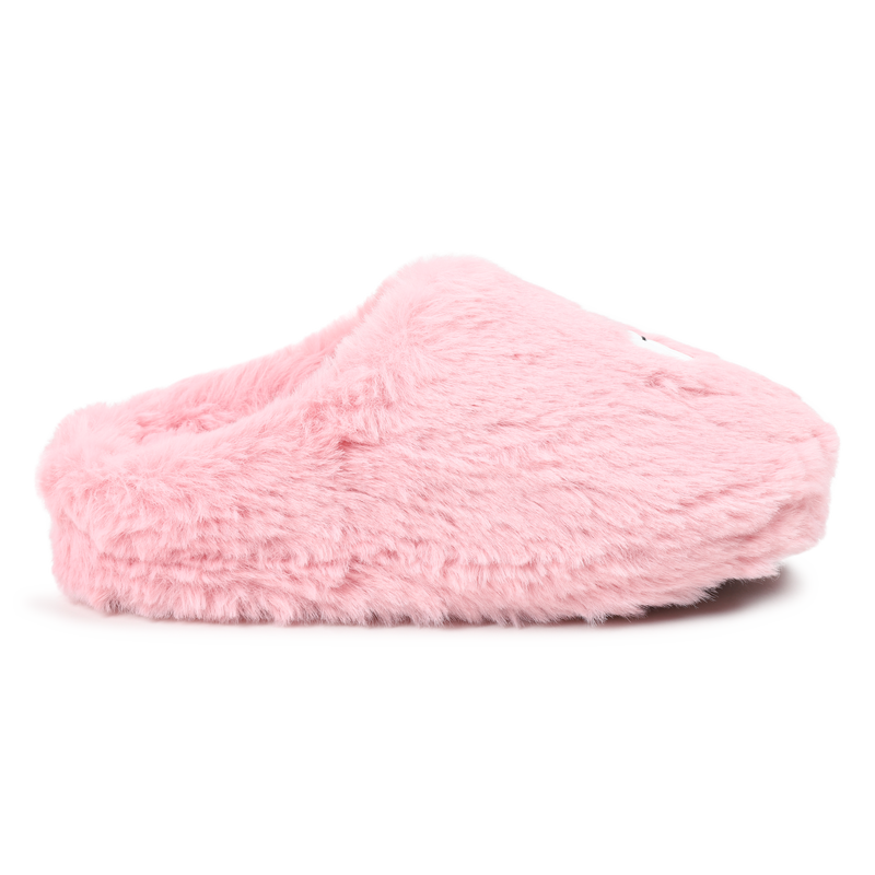Chaussons en polaire duveteuse KARL LAGERFELD KIDS 
                    FILLE