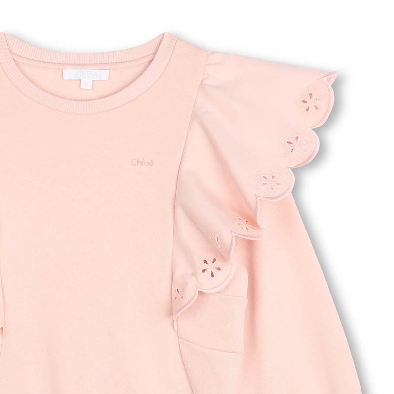 Sweat-shirt molleton à volants CHLOE 
                    FILLE