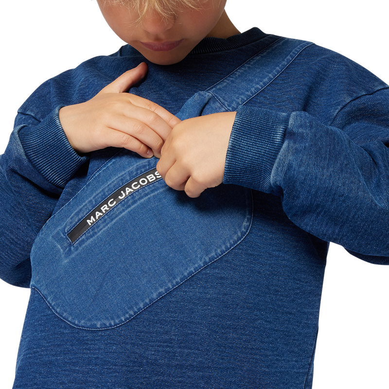 Sweat-shirt molleton imprim&eacute; MARC JACOBS 
                        GARCON
