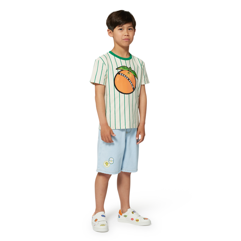 Bermuda &agrave; broderie KENZO KIDS 
                        GARCON