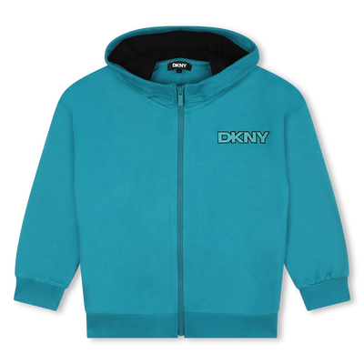 Cardigan &agrave; capuche en molleton DKNY UNISEXE