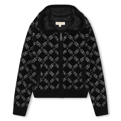 Cardigan zippé à capuche MICHAEL KORS FILLE