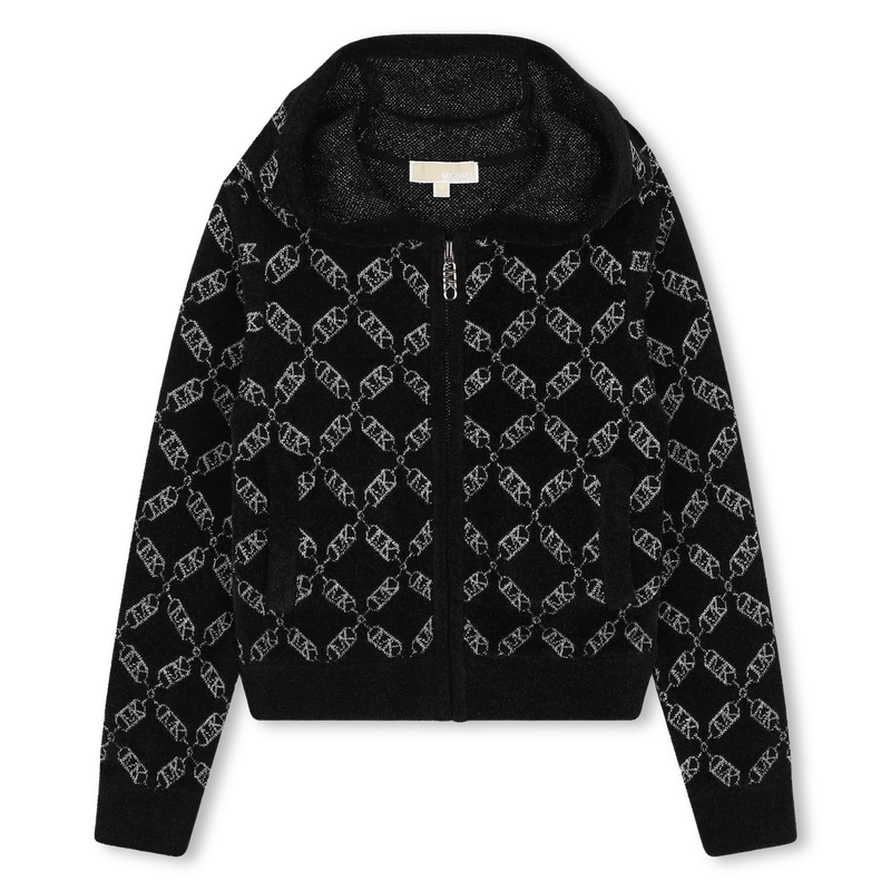 Cardigan zippé à capuche MICHAEL KORS 
                    FILLE