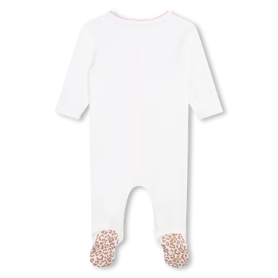 Pyjama pressionn&eacute; en coton KENZO KIDS FILLE