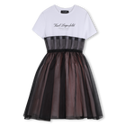Robe de ceremonie manches courtes KARL LAGERFELD KIDS 
                    FILLE