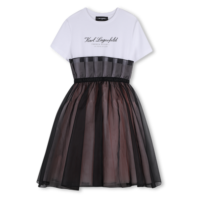 ROBE DE CEREMONIE MANCHES COURTES KARL LAGERFELD KIDS FILLE