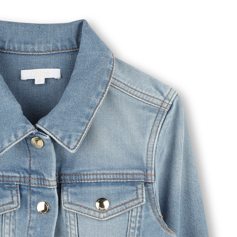Veste en jean pressionnée CHLOE 
                    FILLE