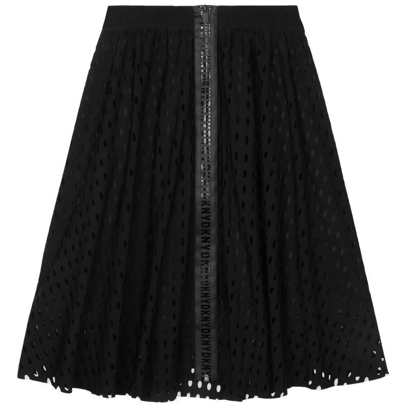Jupe zippée à motifs ajourés DKNY 
                    FILLE