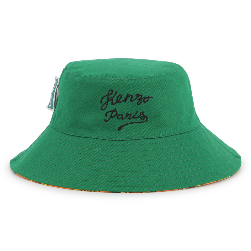 Bob r&eacute;versible en coton KENZO KIDS 
                        UNISEXE