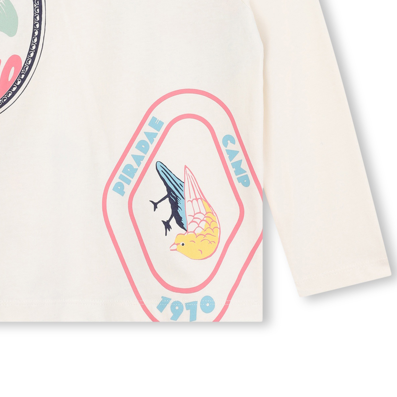 T-shirt manches longues coton KENZO KIDS 
                    FILLE