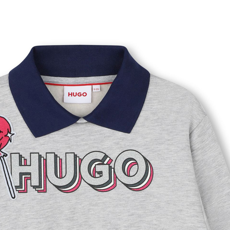 Sweat-shirt avec patch sucette Hugo 
                    FILLE