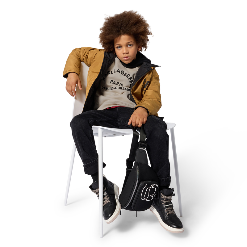 Sweat-shirt &agrave; capuche KARL LAGERFELD KIDS 
                        GARCON