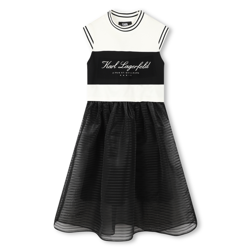 Robe de cérémonie bimatière KARL LAGERFELD KIDS 
                    FILLE