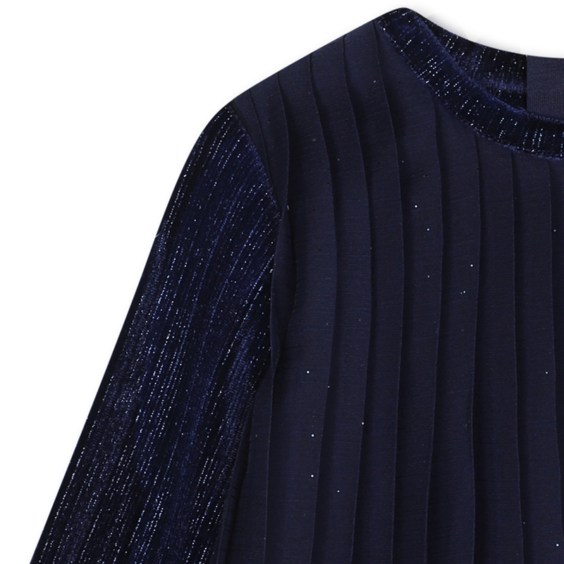 Robe plissée velours brillant CARREMENT BEAU 
                    FILLE