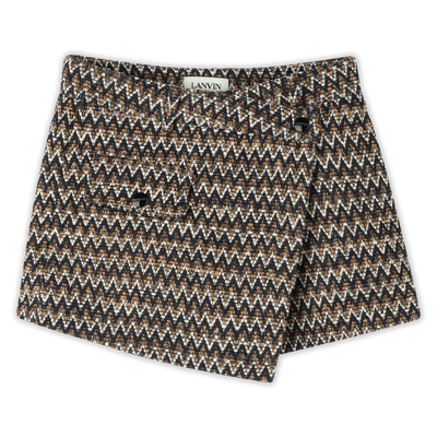 Jupe short portefeuille LANVIN FILLE