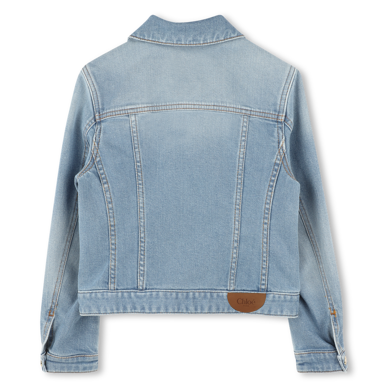 Veste en jean pressionnée CHLOE 
                    FILLE