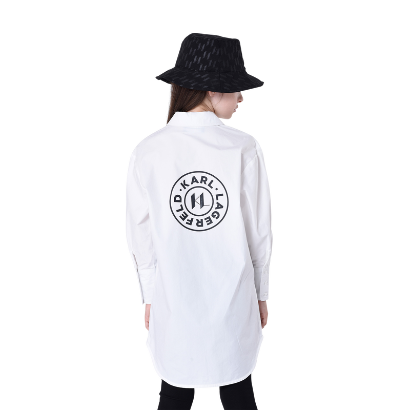 Robe chemise avec sigle KARL LAGERFELD KIDS 
                    FILLE