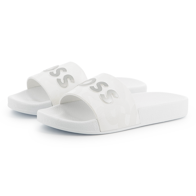 Claquettes sigl&eacute;es en relief BOSS 
                        GARCON