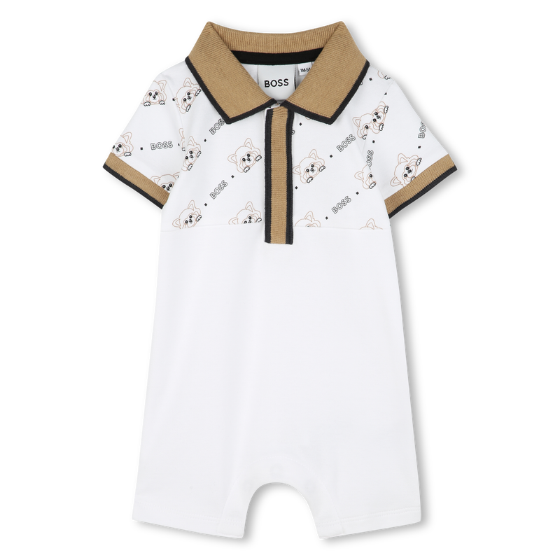 Combinaison-short à col polo BOSS 
                    GARCON