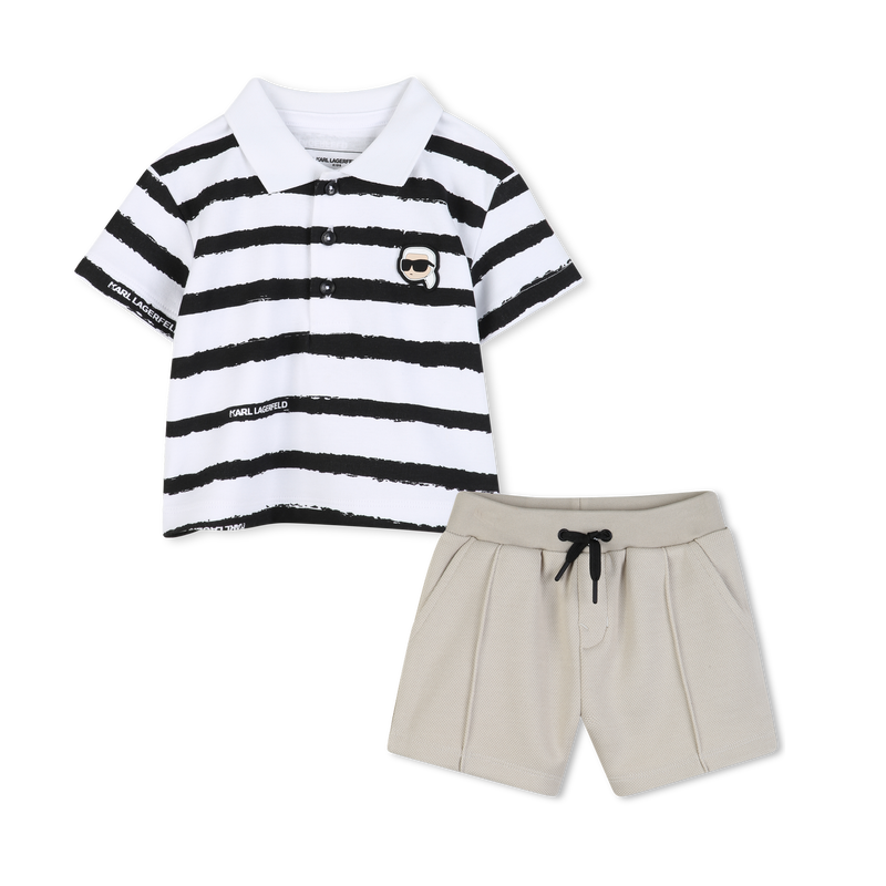 ENSEMBLE POLO ET SHORT KARL LAGERFELD KIDS 
                        GARCON