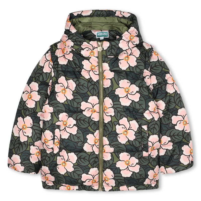 Doudoune avec manches amovibles KENZO KIDS 
                    FILLE