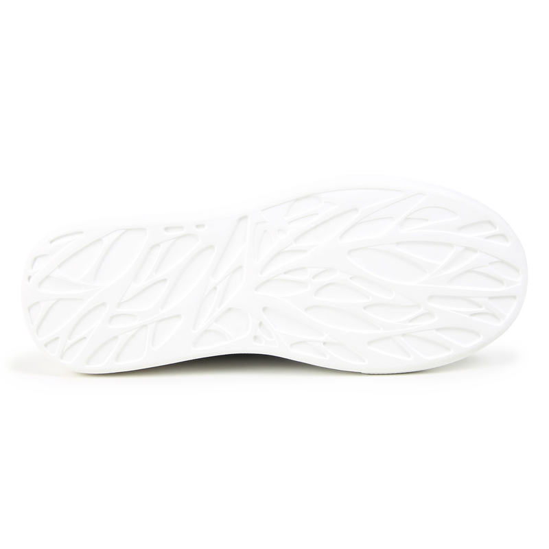 Baskets basses en cuir de vachette KARL LAGERFELD KIDS 
                    GARCON