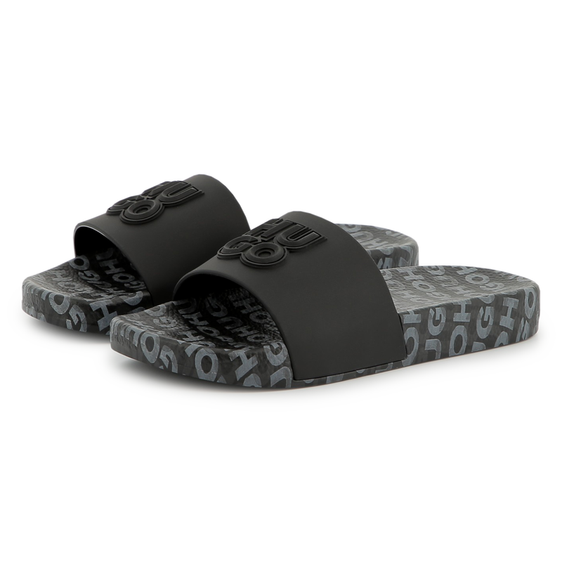 Claquettes badg&eacute;es Hugo 
                        GARCON