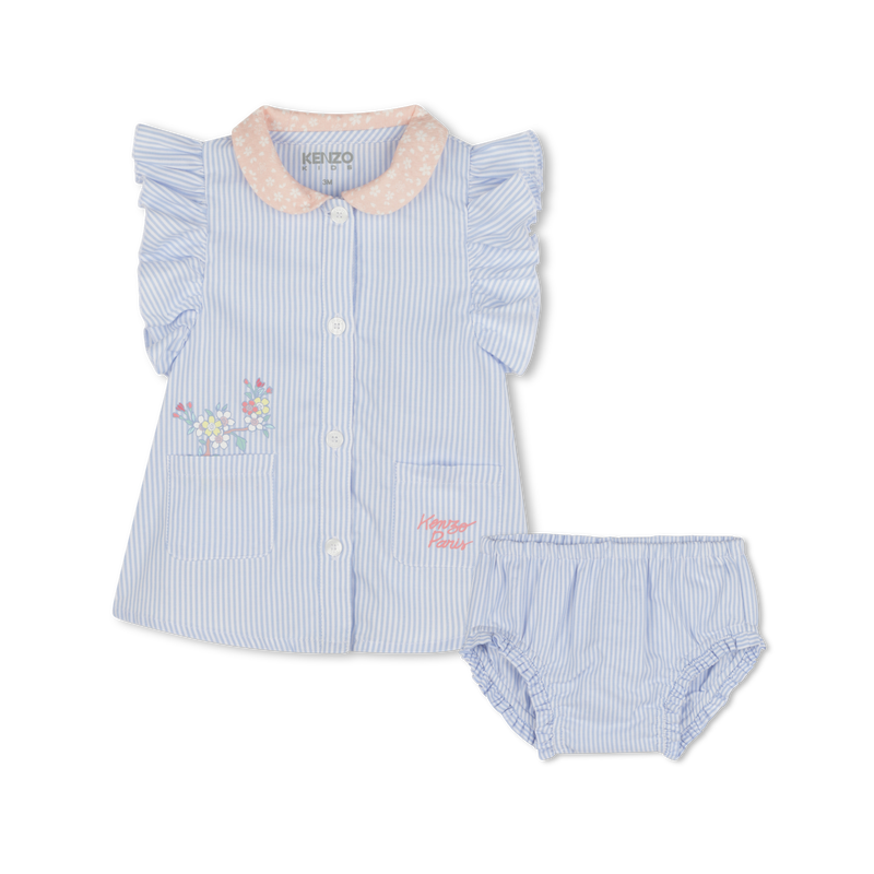 Ensemble robe et culotte rayés KENZO KIDS 
                    FILLE