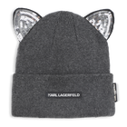 Bonnet tricot &agrave; oreilles fantaisie KARL LAGERFELD KIDS 
                    FILLE