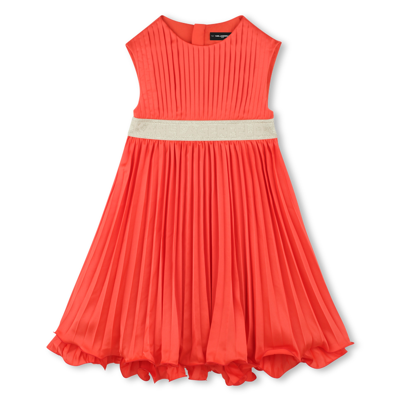 Robe de cérémonie plissée KARL LAGERFELD KIDS 
                    FILLE