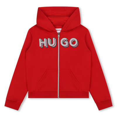 Sweat-shirt zippé à capuche Hugo FILLE
