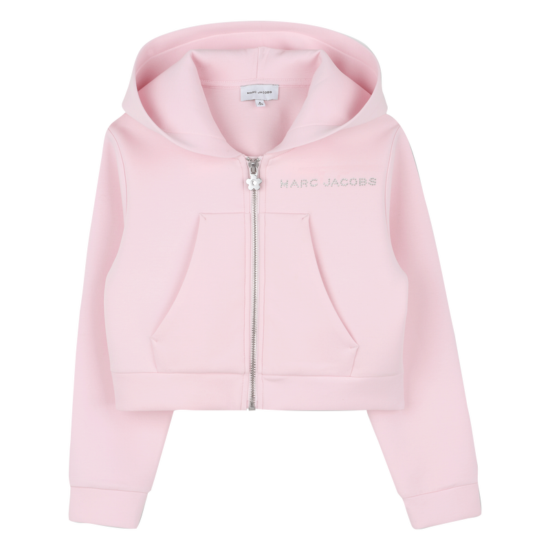 SWEAT ZIPP&Eacute; &Agrave; CAPUCHE MARC JACOBS 
                        FILLE