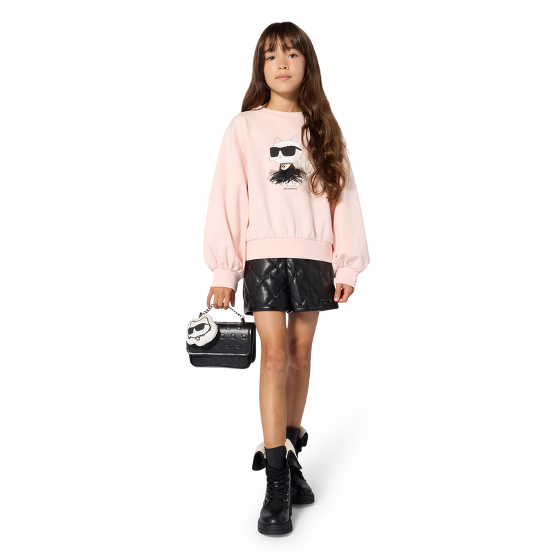 Bermuda avec strass KARL LAGERFELD KIDS 
                        FILLE
