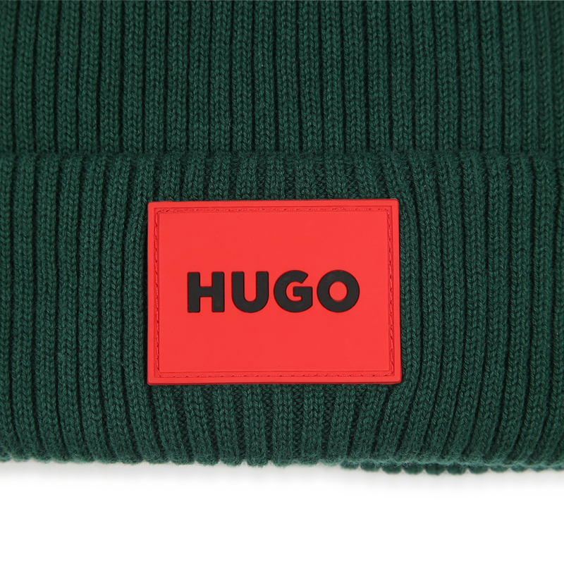 Bonnet tricot&eacute; Hugo 
                        UNISEXE