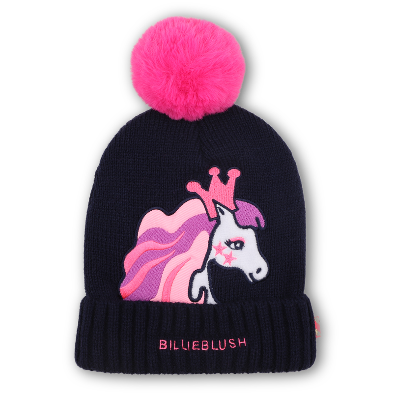 Bonnet tricot avec pompon BILLIEBLUSH 
                    FILLE