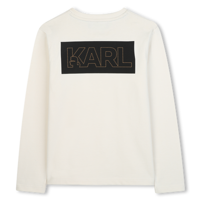 T-shirt à manches longues KARL LAGERFELD KIDS GARCON
