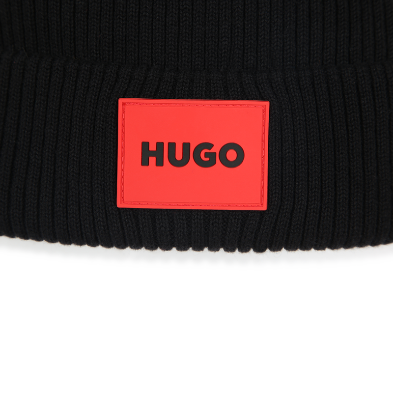 Bonnet tricot&eacute; Hugo 
                        UNISEXE