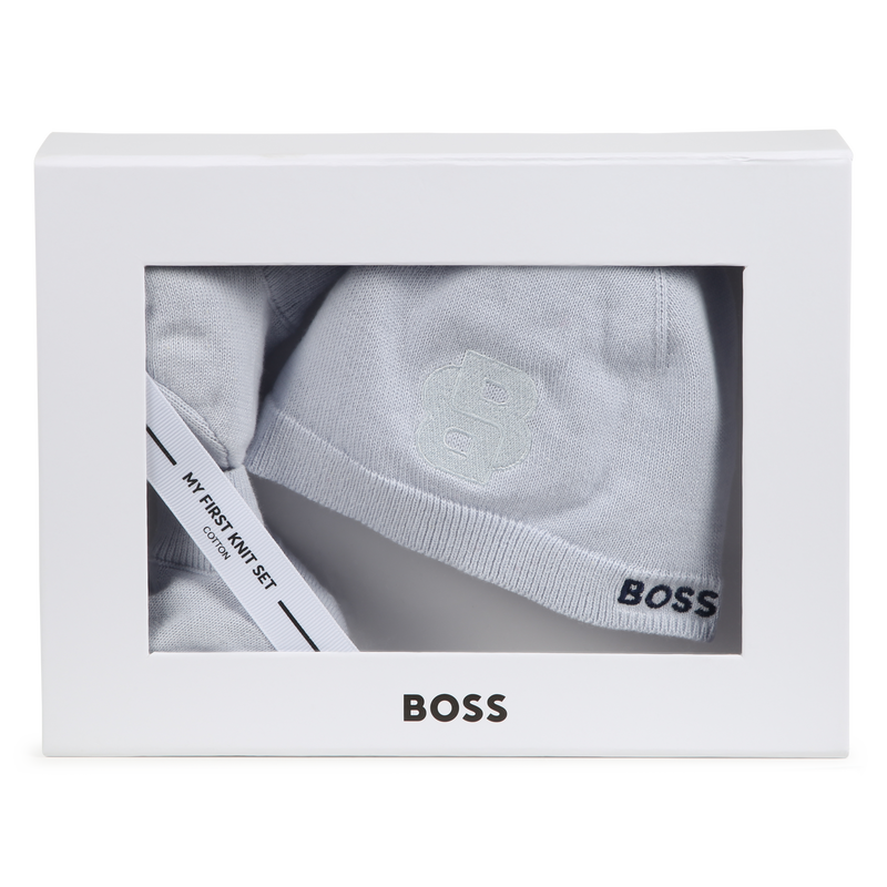 Ensemble bonnet et chaussons BOSS 
                    UNISEXE