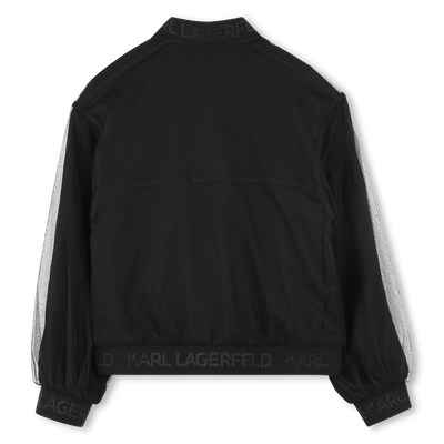 Cardigan zipp&eacute; KARL LAGERFELD KIDS FILLE