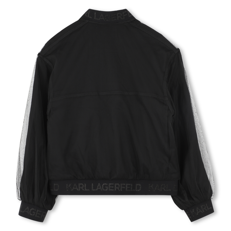 Cardigan zipp&eacute; KARL LAGERFELD KIDS 
                        FILLE