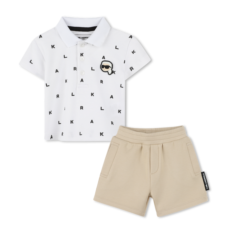 Ensemble short et polo KARL LAGERFELD KIDS 
                    GARCON