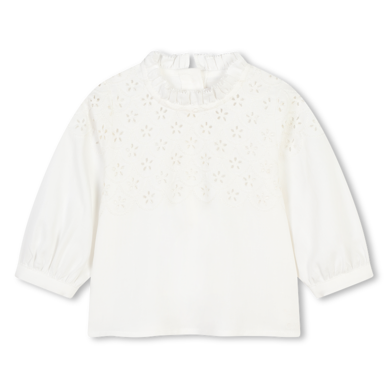 Blouse brodée avec volant CHLOE 
                    FILLE