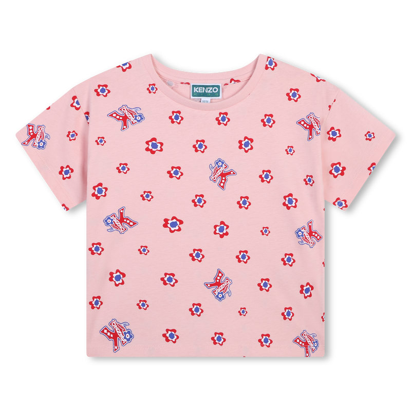 T-shirt manches courtes coton KENZO KIDS 
                    FILLE