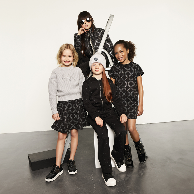 Jupe patineuse imprimée MICHAEL KORS 
                    FILLE