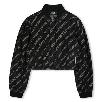 Veste jean manches bouffantes KARL LAGERFELD KIDS FILLE