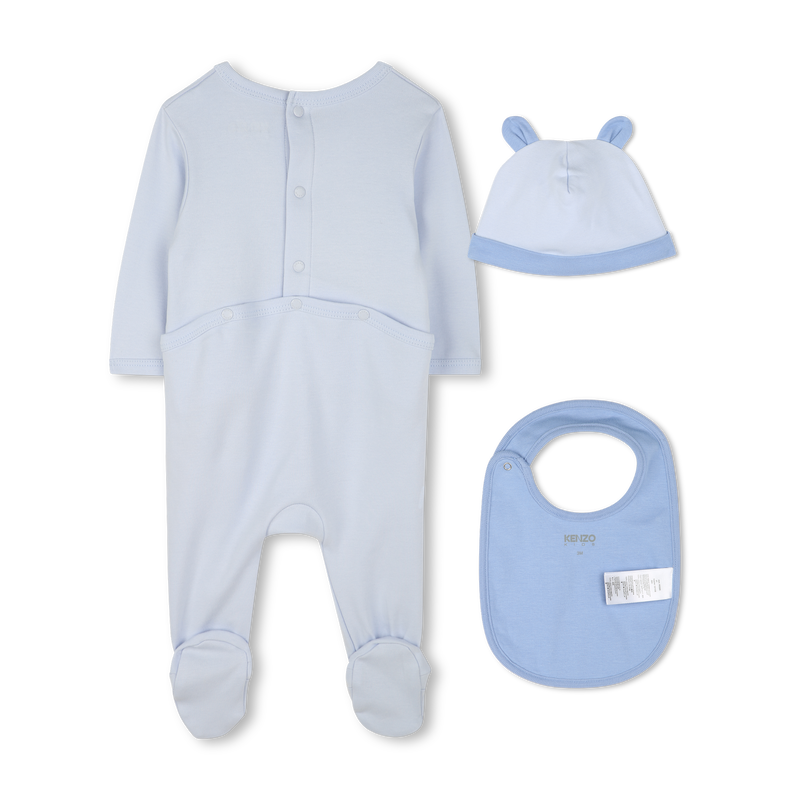 Ensemble pyjama + bonnet + bavoir KENZO KIDS 
                        UNISEXE