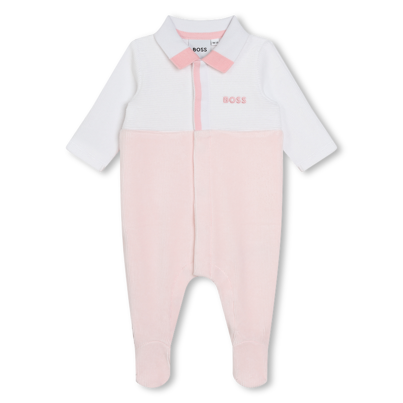 Pyjama en velours bicolore BOSS 
                    FILLE