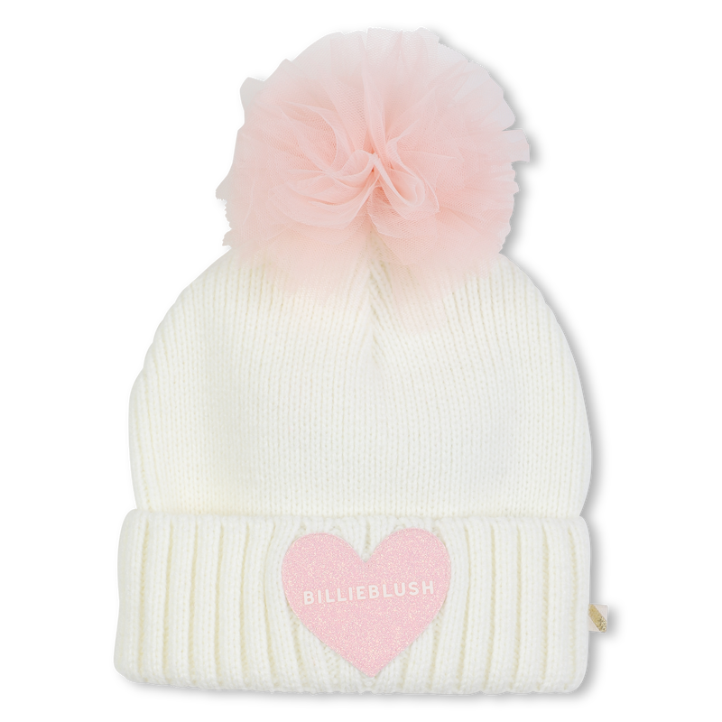 Bonnet tricot à pompon BILLIEBLUSH 
                    FILLE