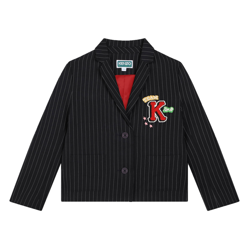 Veste en flanelle rayée KENZO KIDS 
                    FILLE