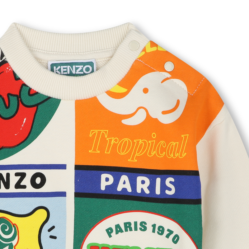 Sweat-shirt en molleton KENZO KIDS 
                    GARCON
